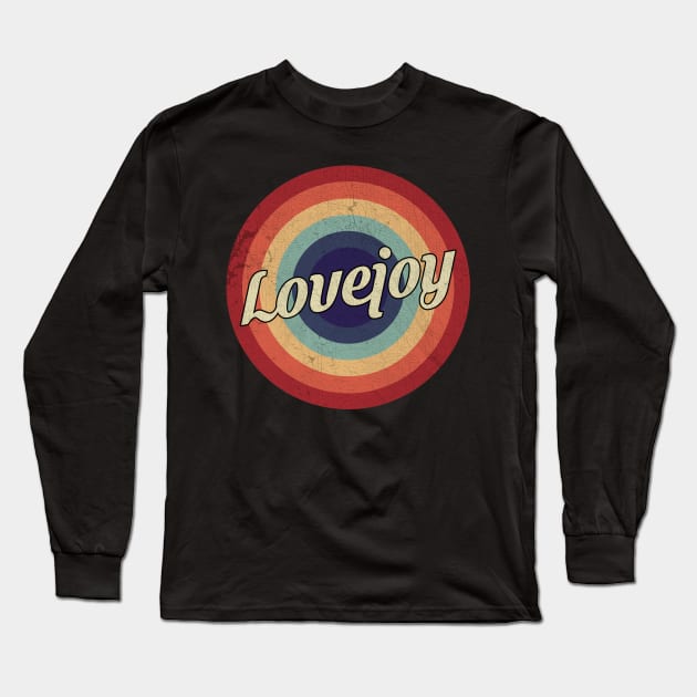 Lovejoy - Retro Circle Vintage Long Sleeve T-Shirt by Creerarscable